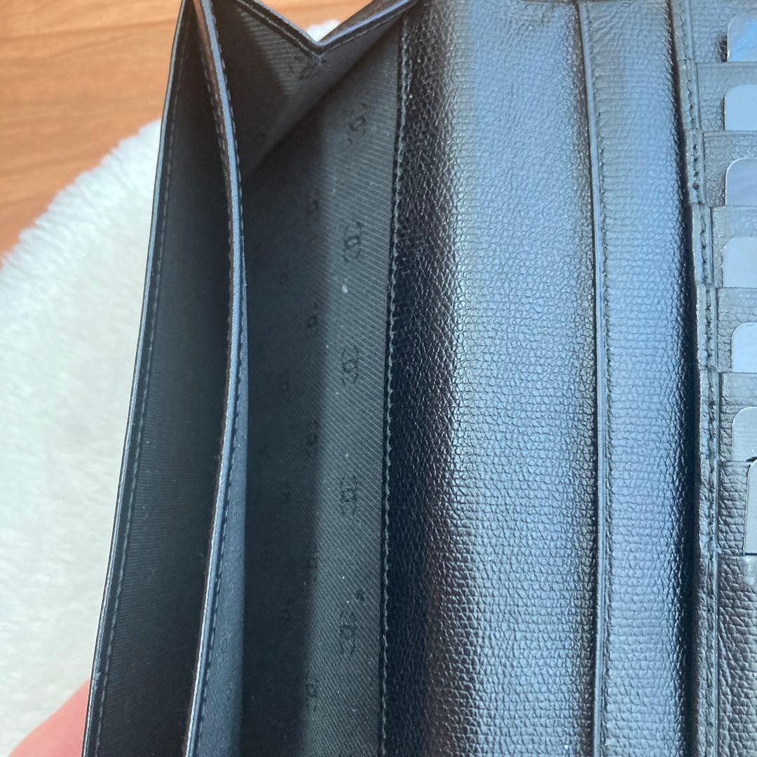 S*)様 CHANELココポタン黒レザー長財布