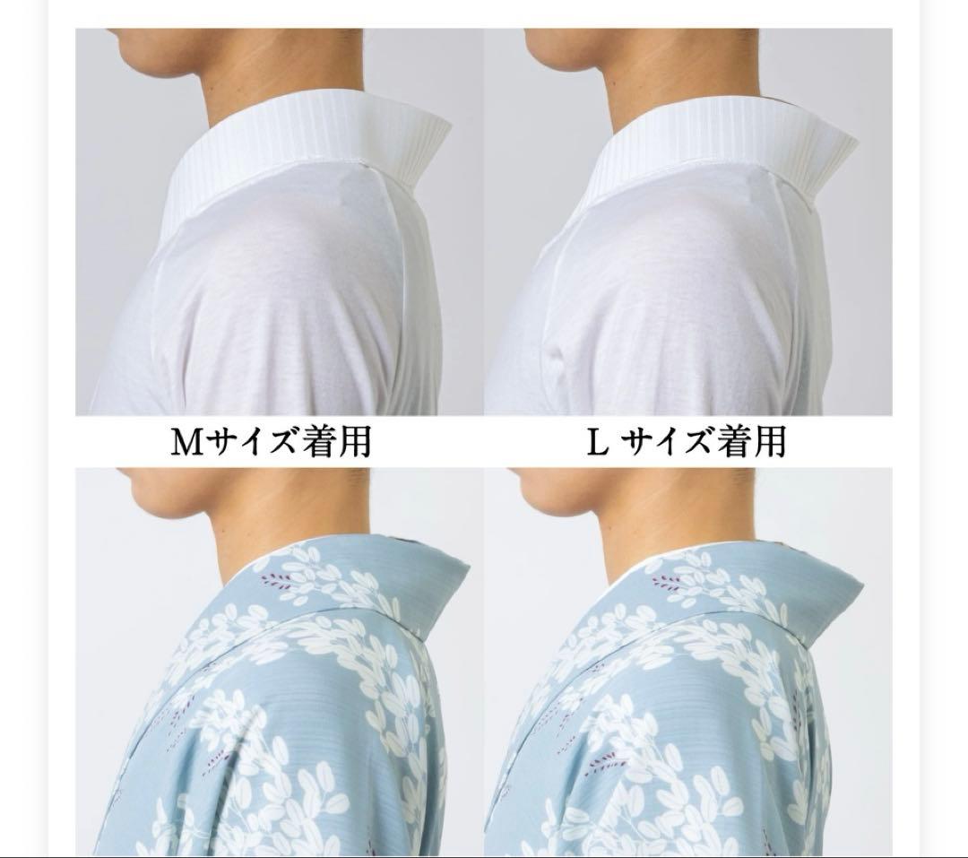 【くるり】前開きTシャツ襦袢ルグラン　ワンピースタイプ　ホワイト