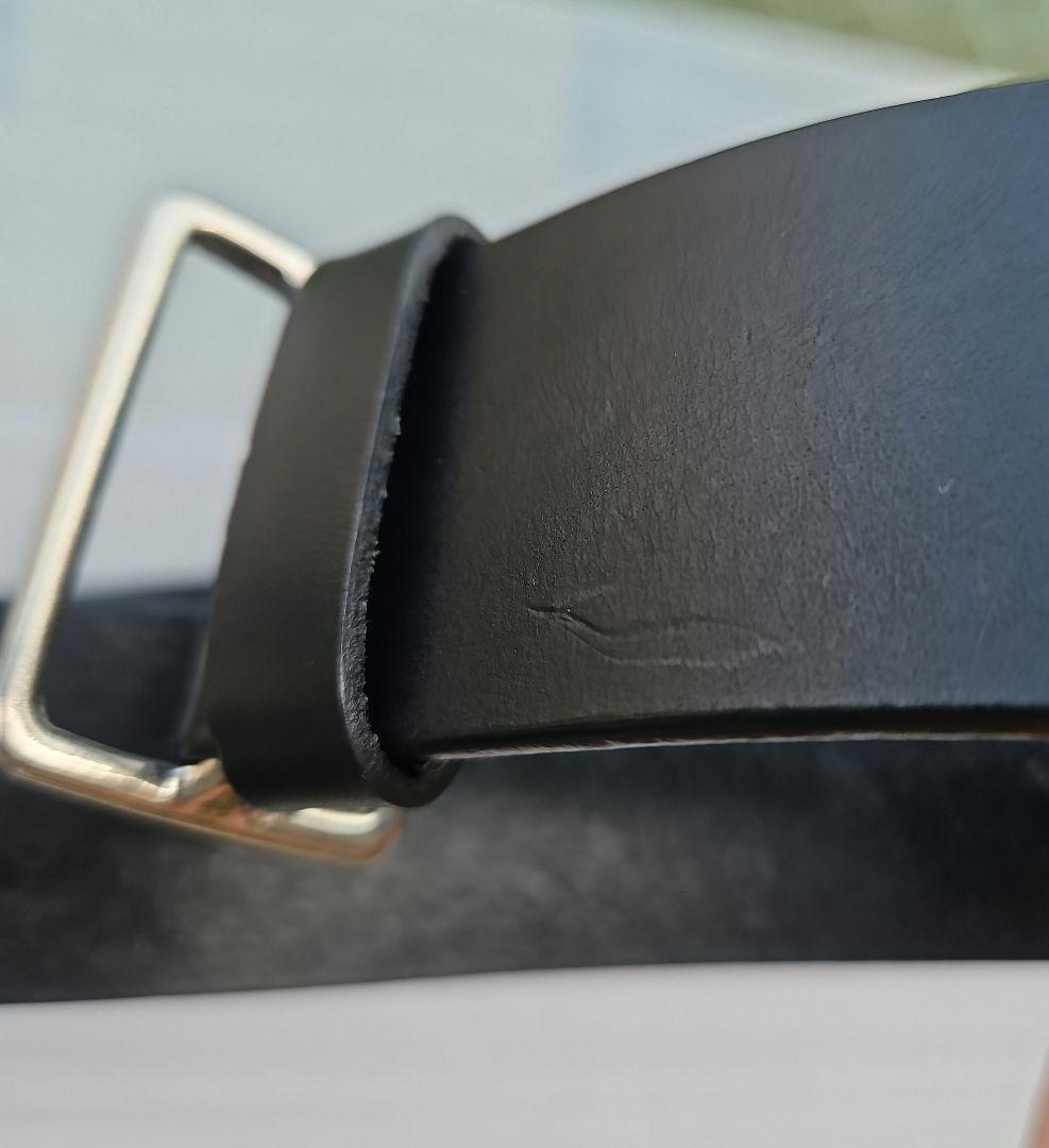 新品⭐マーガレットハウエルワイドレザーベルト⭐サイズ 1 ブラック 牛革