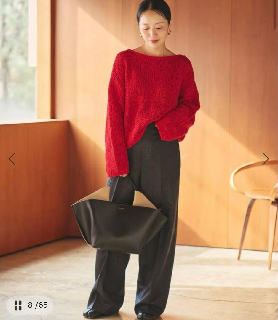 Fringe yarn カーディガン plage プラージュ