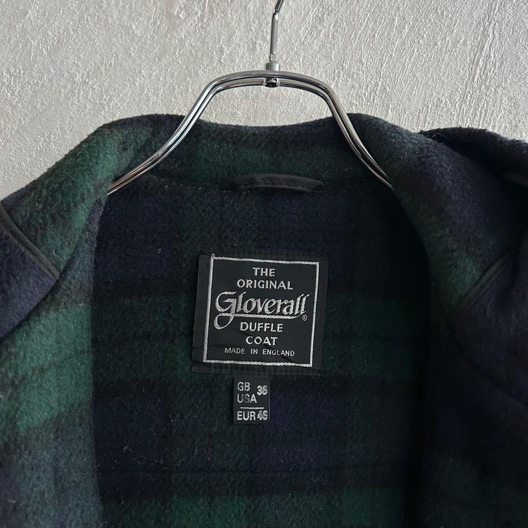 イングランド製 gloverall ブラックウォッチ モリスダッフルコート