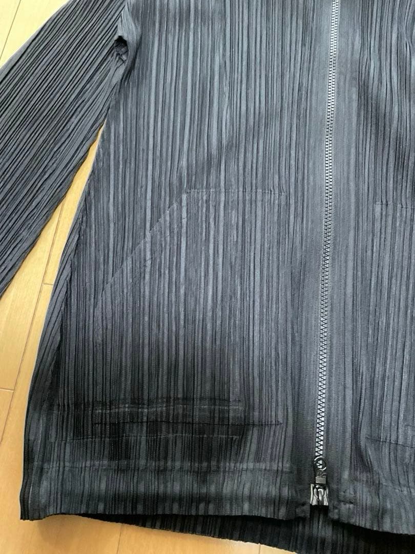 プリーツプリーズ PLEATS PLEASE フード付きパーカー カーディガン