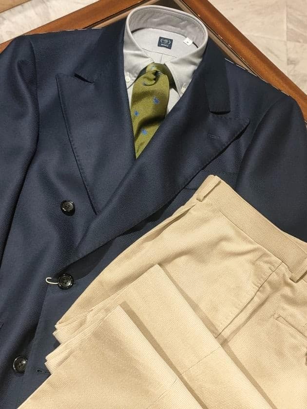 【一日値下】BEAMS F リングヂャケット製 フィレンツェモデル 42 ナス紺