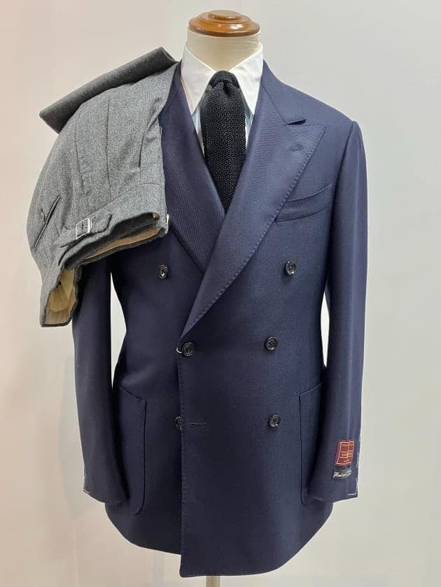 【一日値下】BEAMS F リングヂャケット製 フィレンツェモデル 42 ナス紺