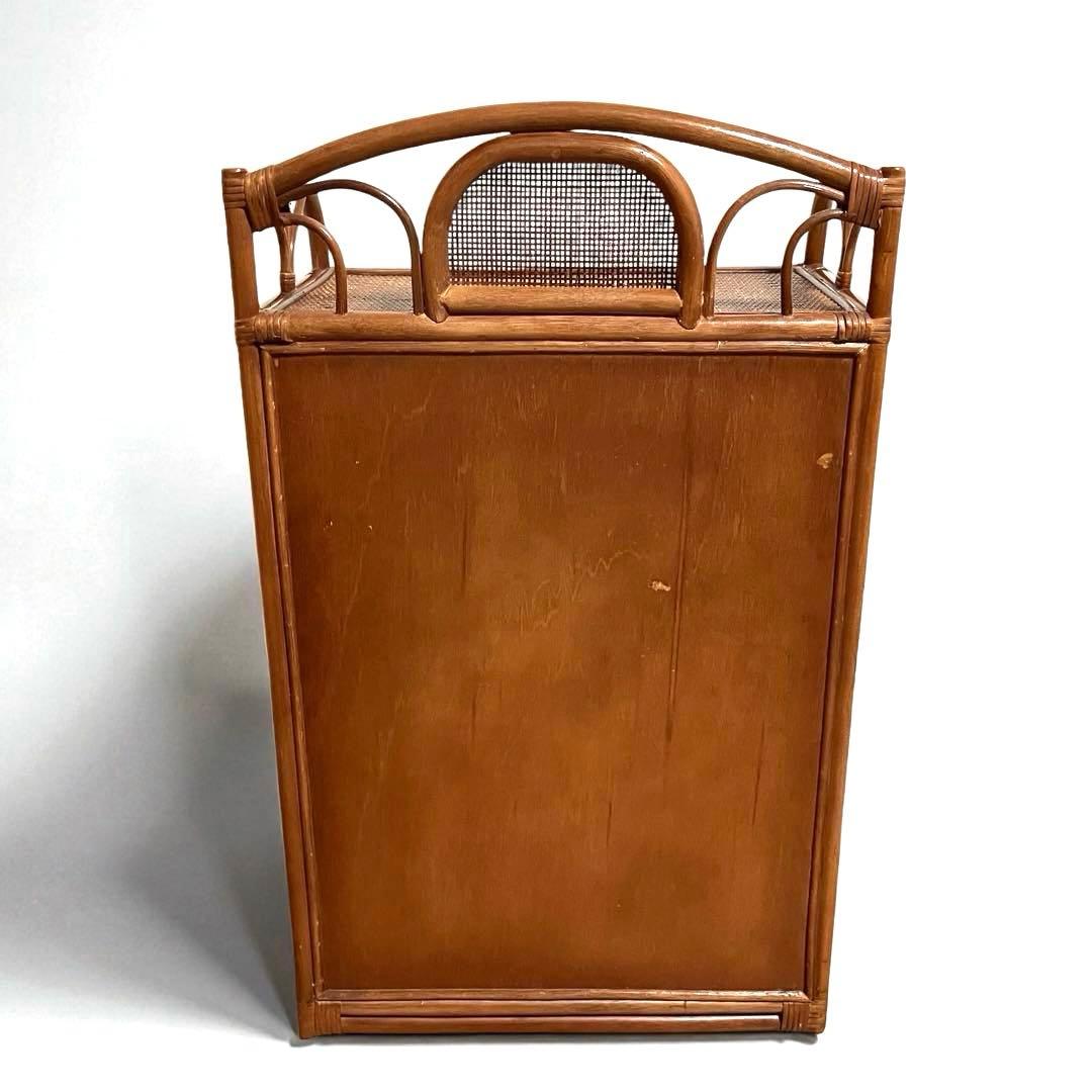 【良品】ラタン製　6段チェスト　籐家具　昭和レトロ　収納家具