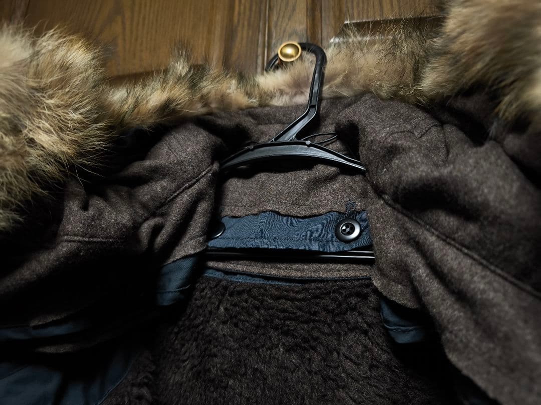 ATTACHMENT M-51　コットンオックスモッズコート　ネイビー　サイズ2