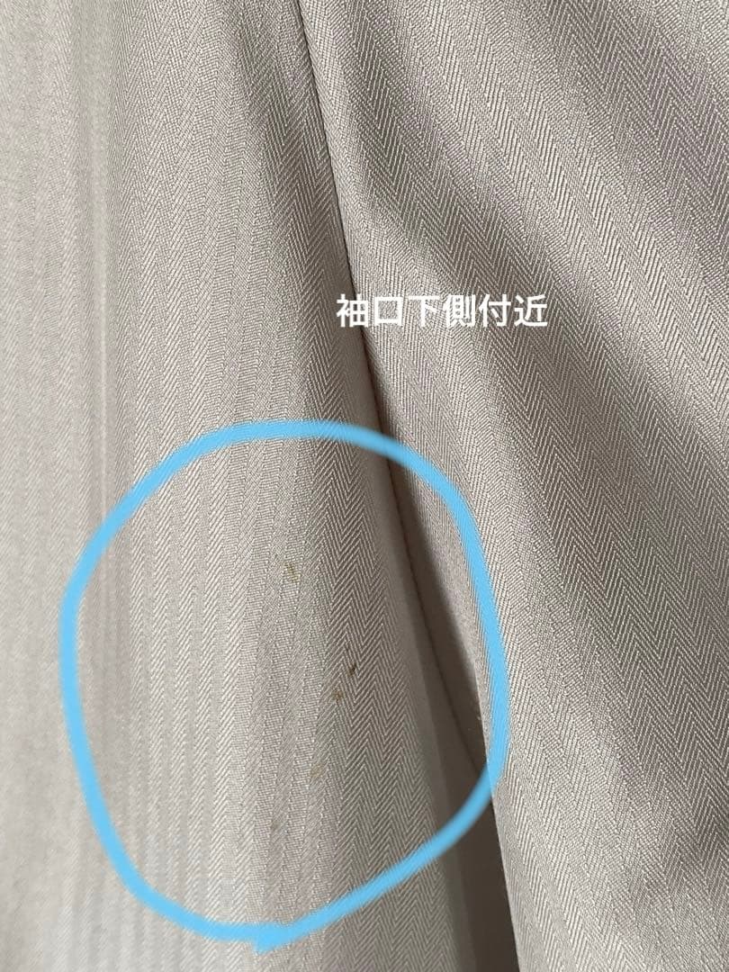 め*ー様 ebure シルクヘリンボーン ボリュームスリーブ　ロングワンピース