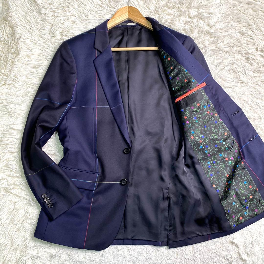 美品✨Paul smith 現行 テーラード バイカラー チェック リーフ 派手