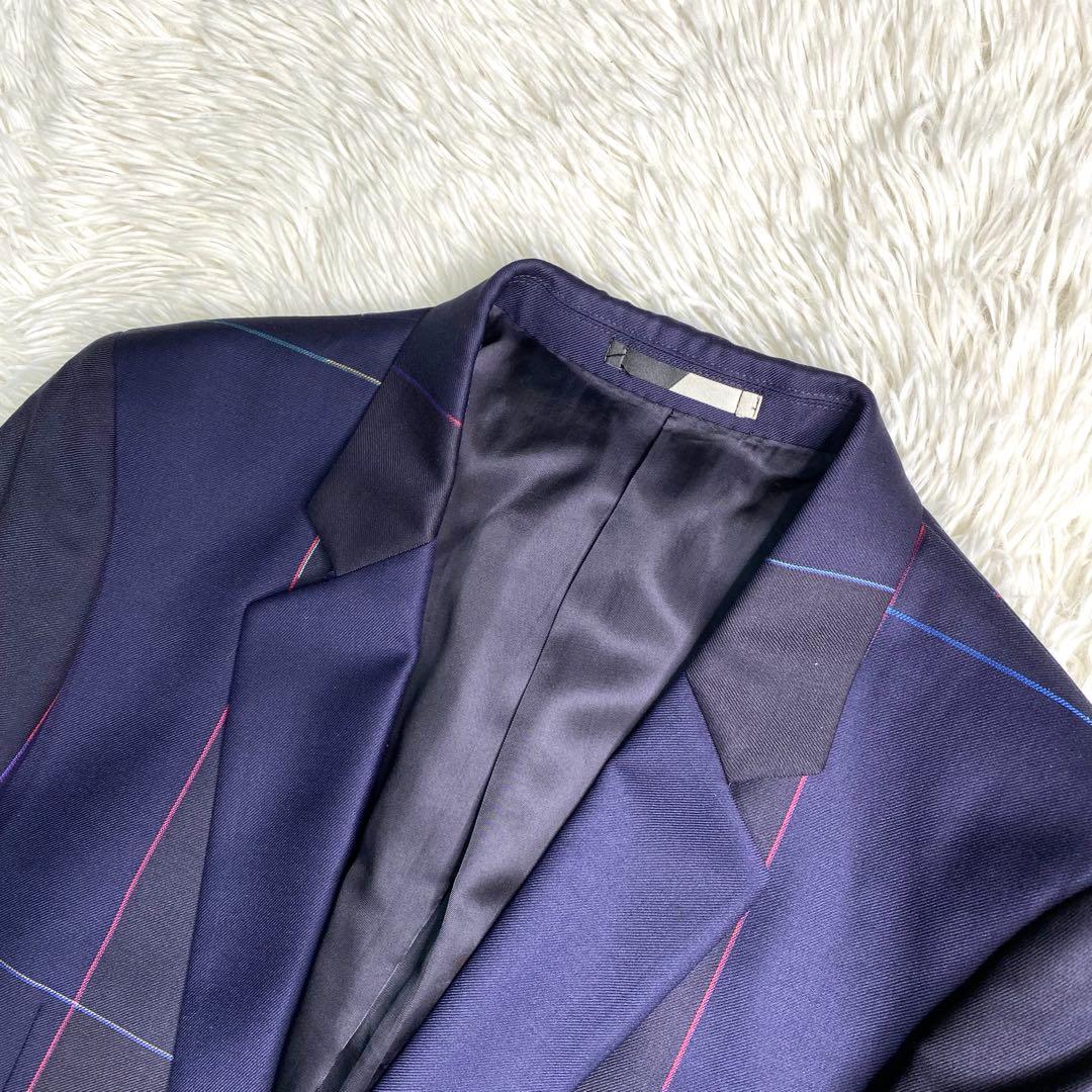 美品✨Paul smith 現行 テーラード バイカラー チェック リーフ 派手