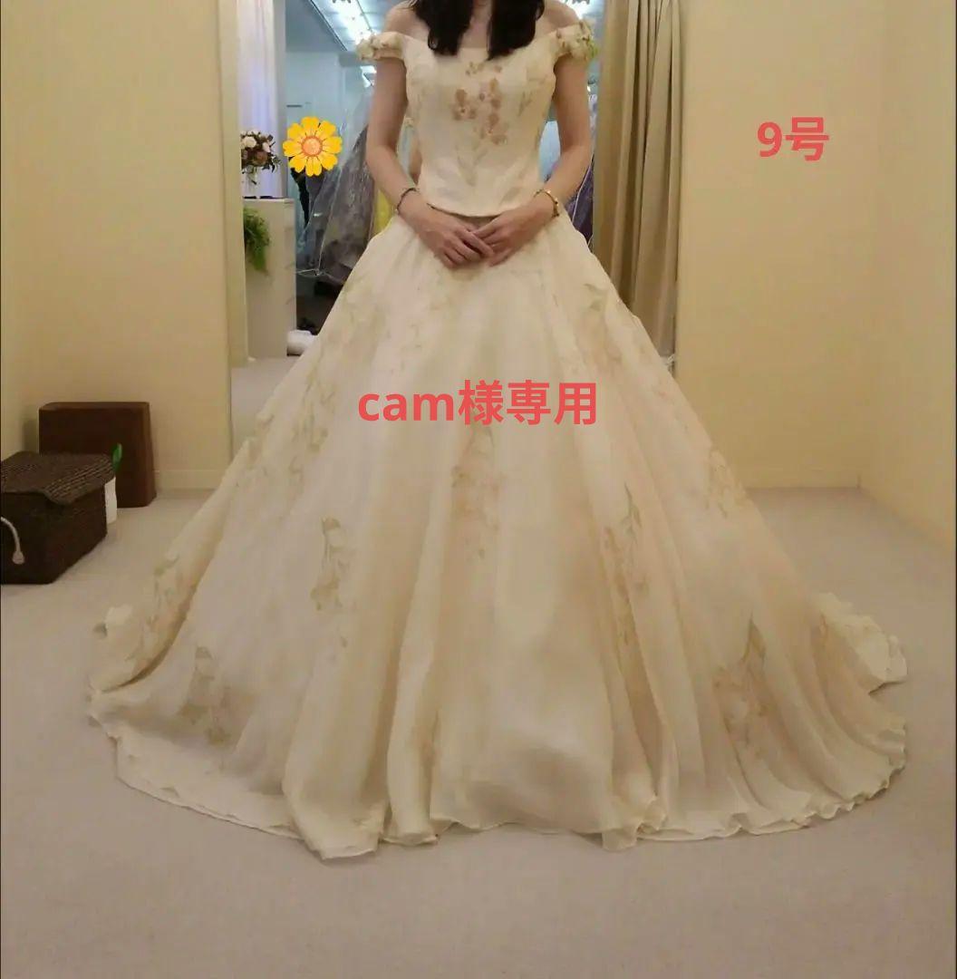 【cam】カラードレス9号　アトリエアイメ　パニエ・ドレスバック