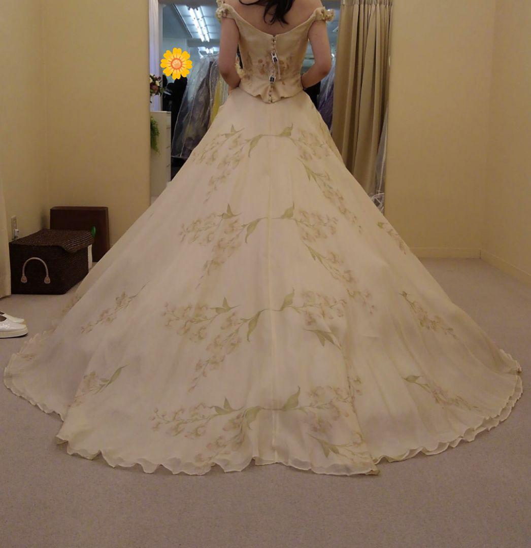 【cam】カラードレス9号　アトリエアイメ　パニエ・ドレスバック