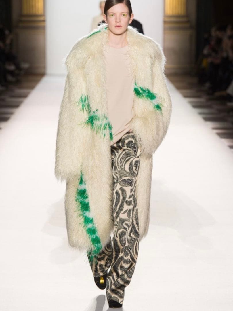 Dries Van Noten 18aw フェザー柄