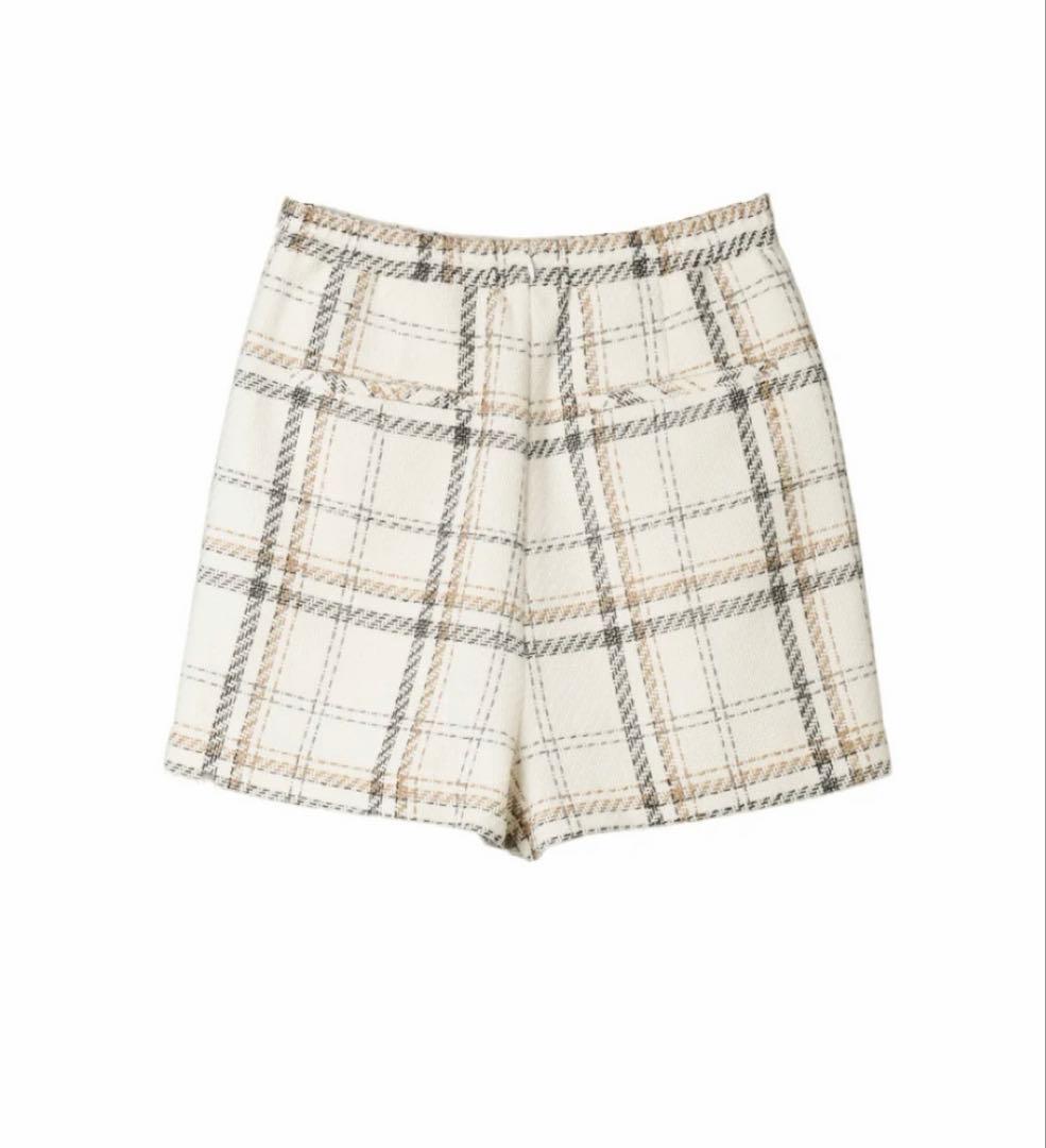スカート herlipto Tweed Check Mini Skort