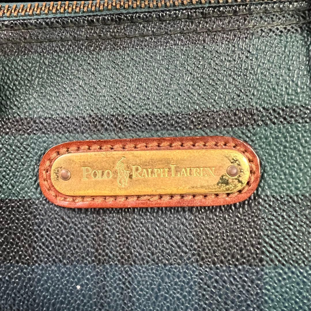 ポロ ラルフローレン ミニ ボストンバッグ ブラックウォッチ ハンドバッグ