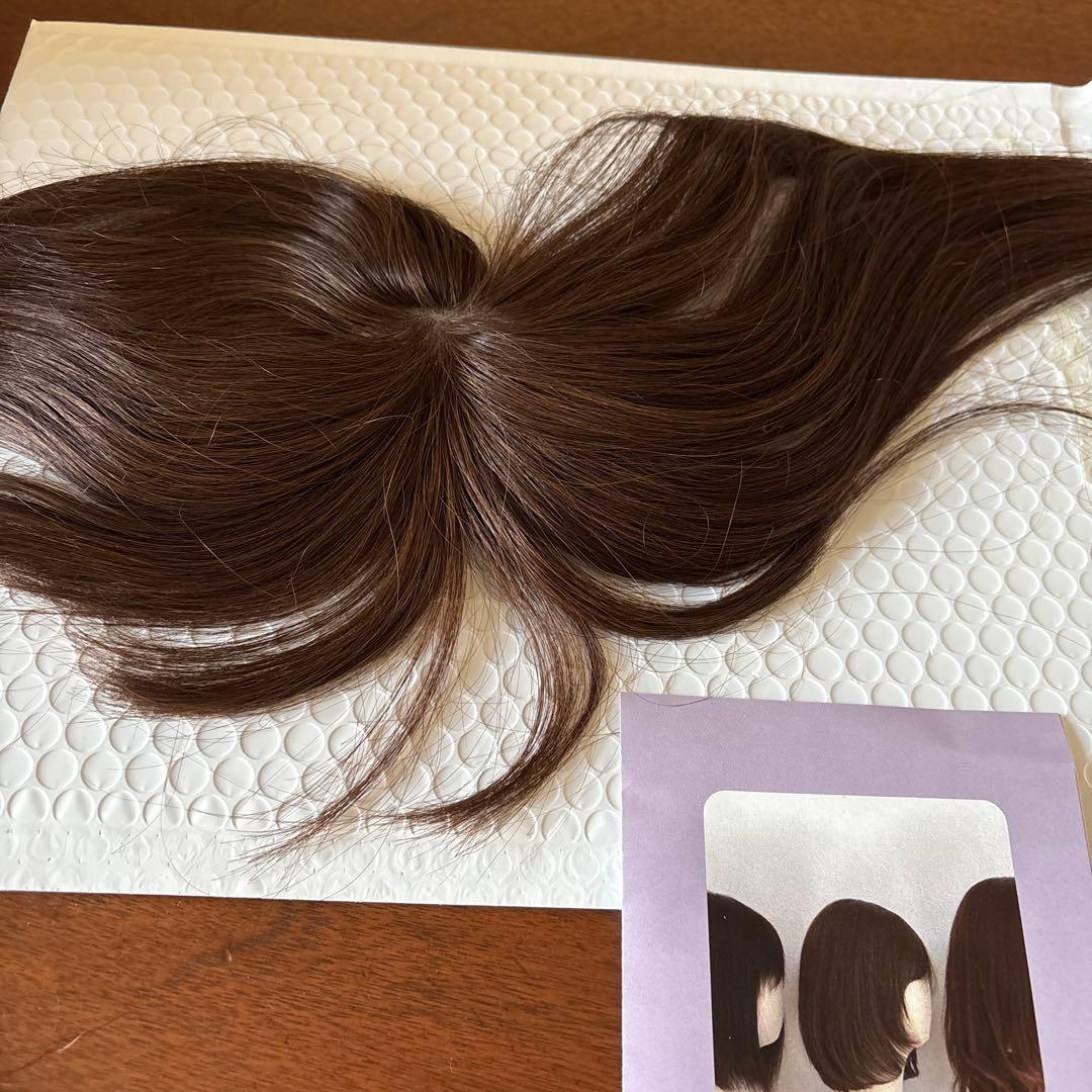 百合子ウィッグ　前髪ウィッグ　スズメ 　　　　　　　アッシュ系ブラウン　前髪あり