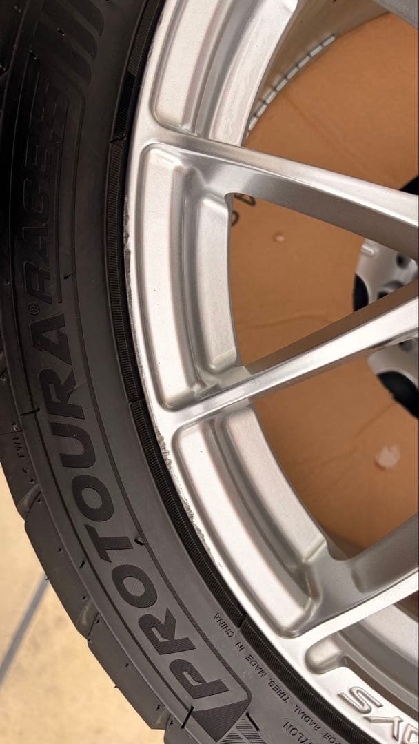 と*も様 RAYS ホムラ HOMURA 2×7 18インチ　＋　ほぼ新品タイヤ