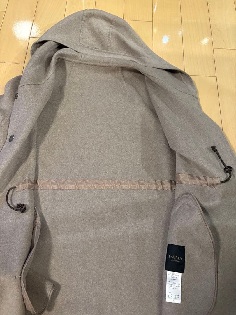 ディノス　damaダーマコレクション　ファー付きロングコート　ミンク