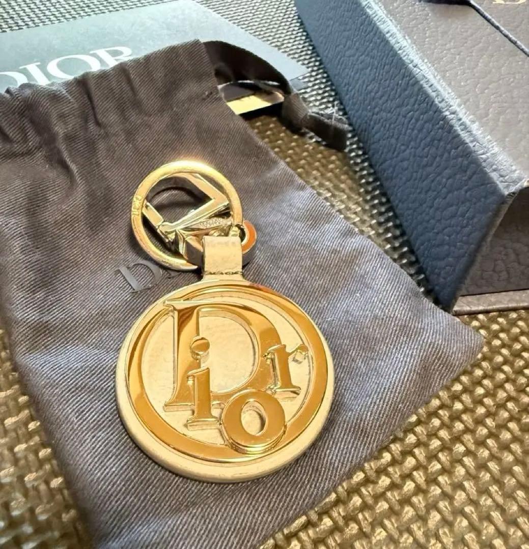 ディオール D-Touch キーホルダー　キーリング　シルバー