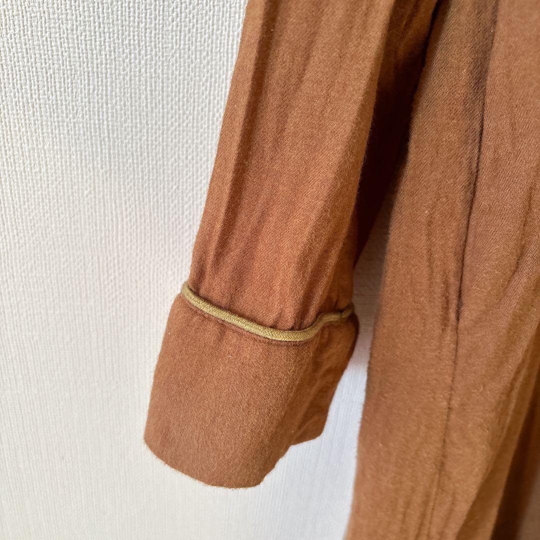 ✔️ didizizi ディディジジ オウム刺繍 ネルOP ワンピース ロング