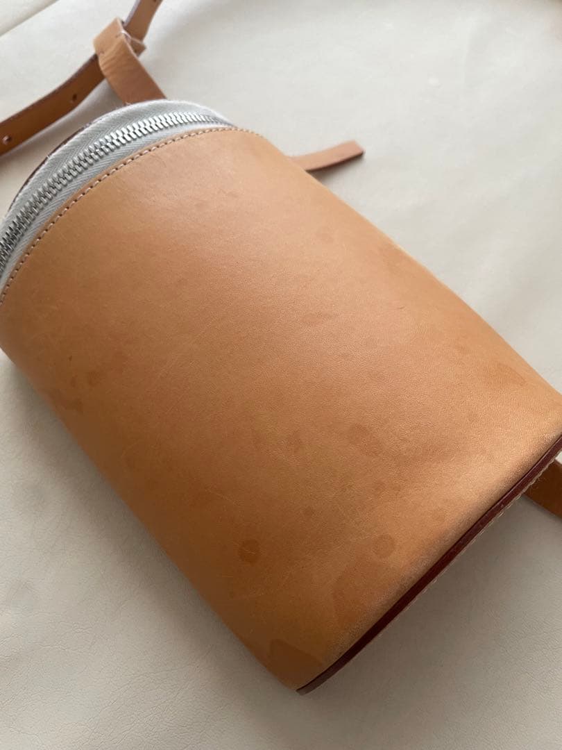 ビルディングブロック　半円型バッグ　ベージュ