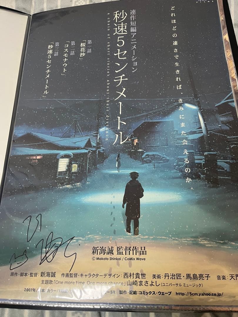 新海誠　秒速5センチメートル　B2ポスター 桜花抄