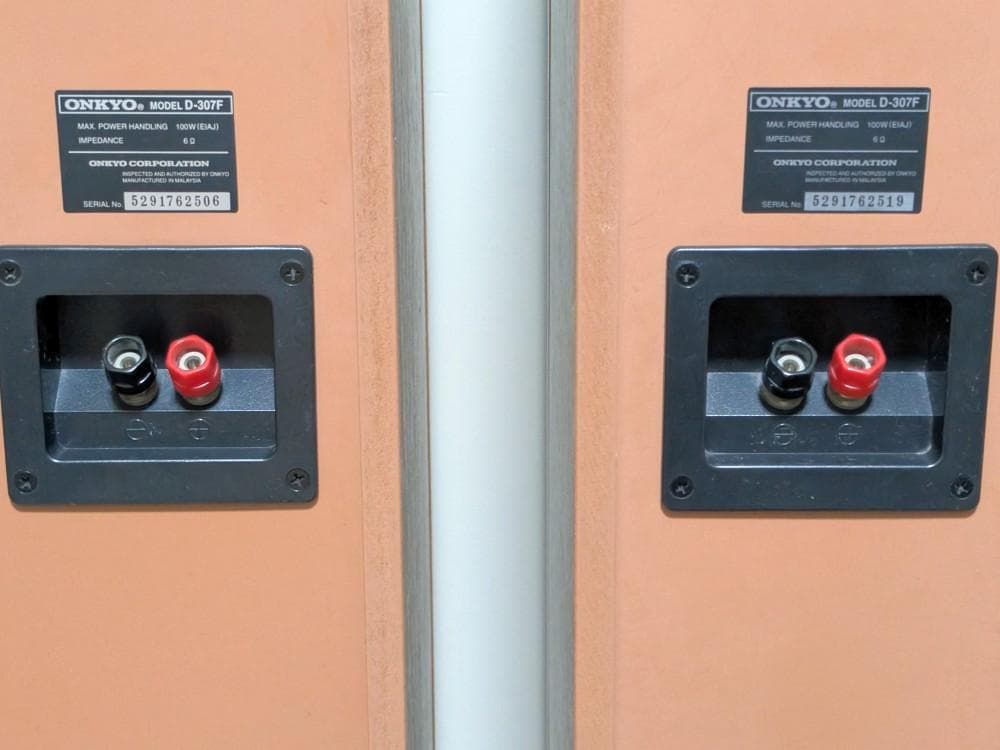 ONKYO D-307F トールボーイ型スピーカー 木目調