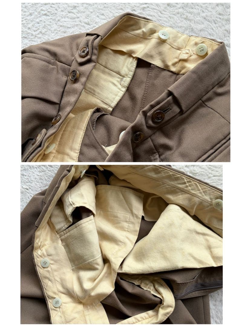 激レア✨ポロバイラルフローレン スーツ ダブルテーラード ウール ベージュ系 L