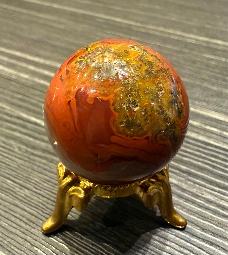 希少♡ 激レア 戦国紅瑪瑙 スフィア 丸玉 ① 瑪瑙 天然石