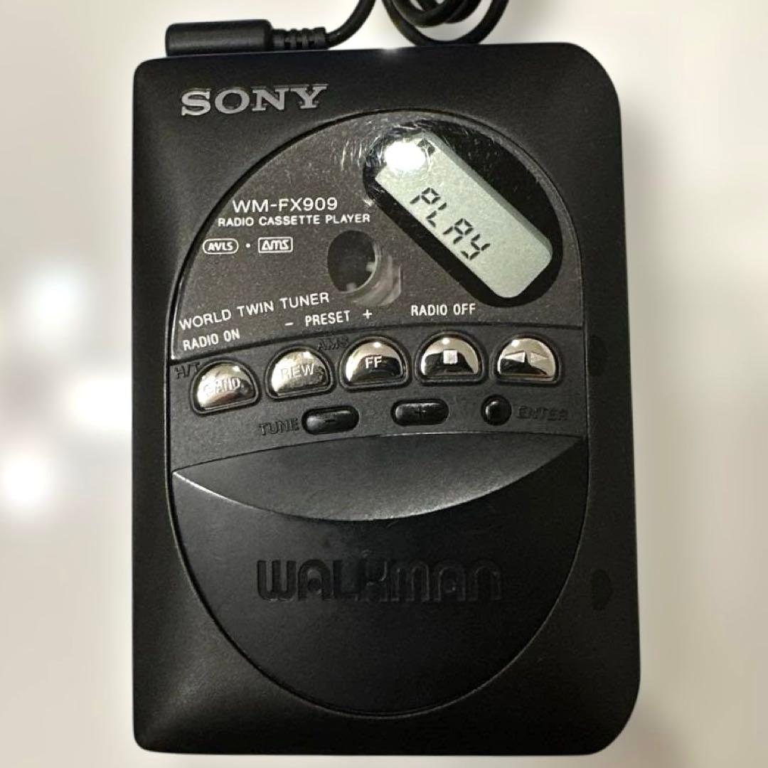 【極美DE修復品】SONY Cassette WALKMAN WM-FX909