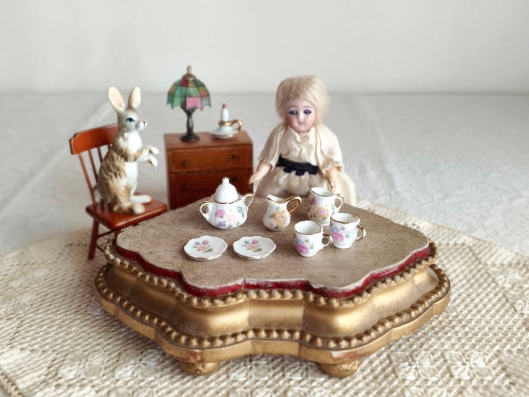 【cinnamon さま】 vintage ❀ ステンドグラスの 小さなランプ