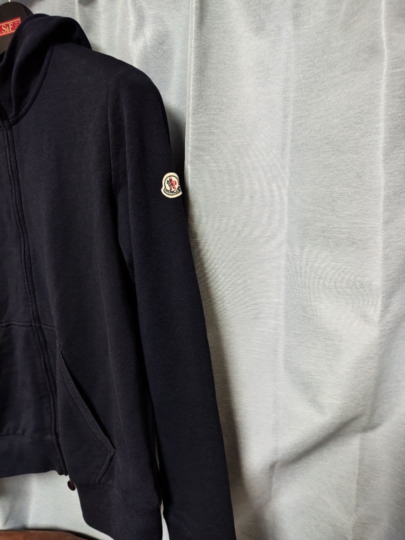 MONCLER ネイビー ジップアップパーカー サイズIX
