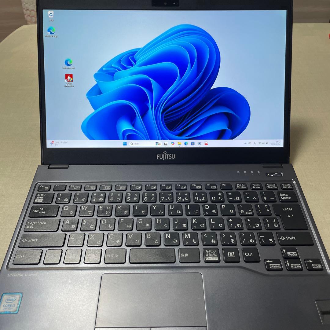 【メンテ済】超軽量 富士通LIFEBOOK i5 256GB メモリ8GB