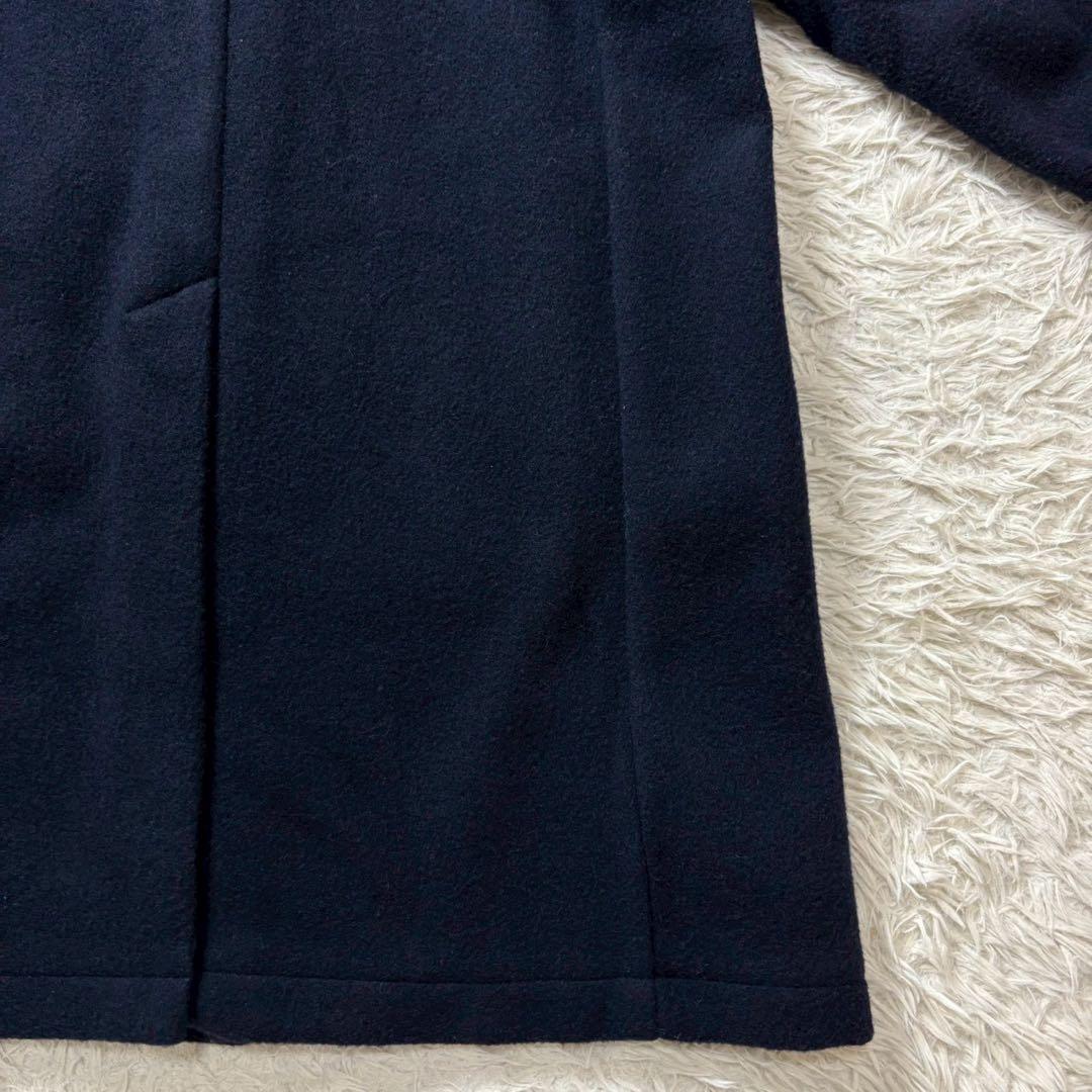 希少2XL　ダントン　ウールモッサコート　ロング丈　44　くるみボタン