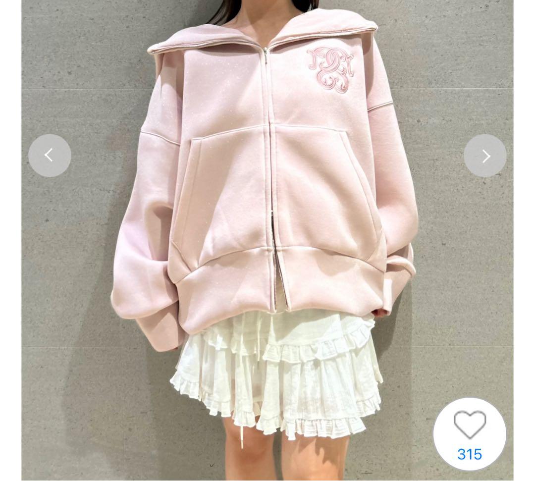 s*a様 SNIDEL ボリュームパーカー ピンク　新品未使用タグ付