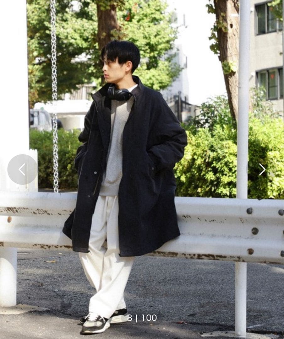 【BEAMS HEART】3WAYビッグシルエットモッズコート　SIZE M