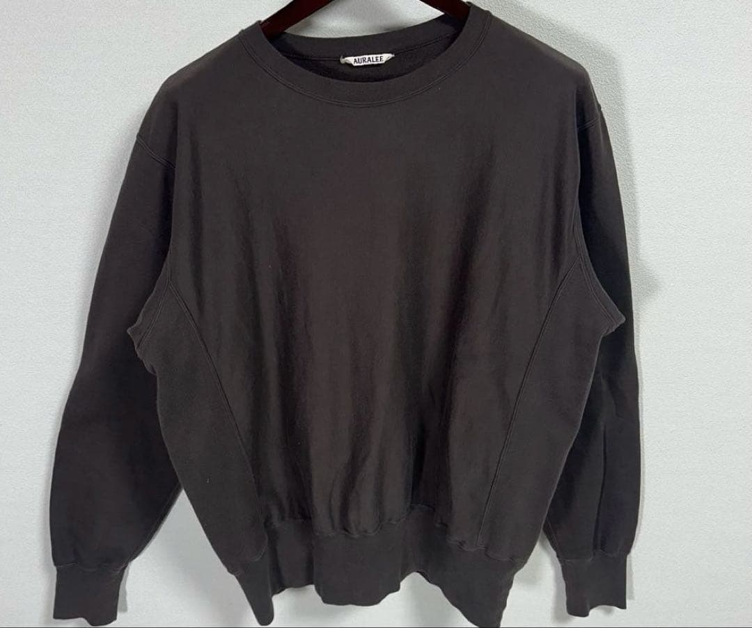 トップス Auralee Elastic High Gauge Sweat P/O