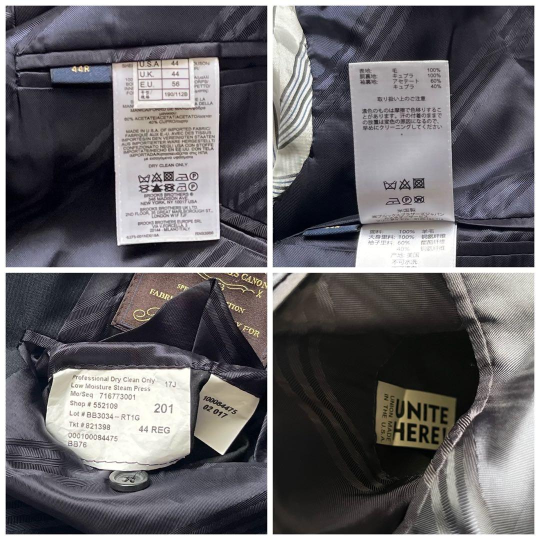 希少 USA製 ブルックスブラザーズ ネイビー ブレザー ジャケット 44R