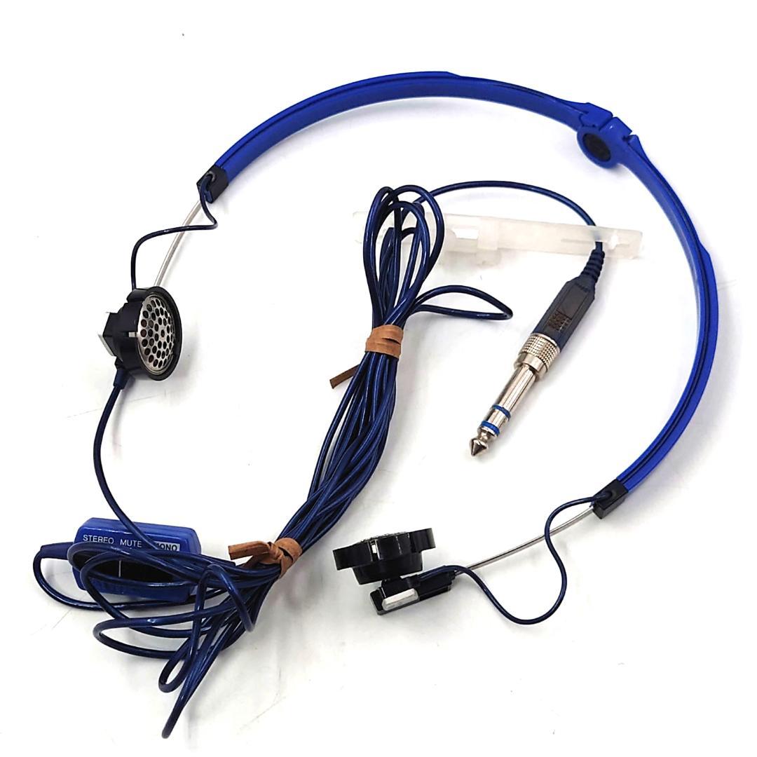 【動作保証】 AIWA HP-A50 アイワ 折りたたみヘッドホン ブルー 希少