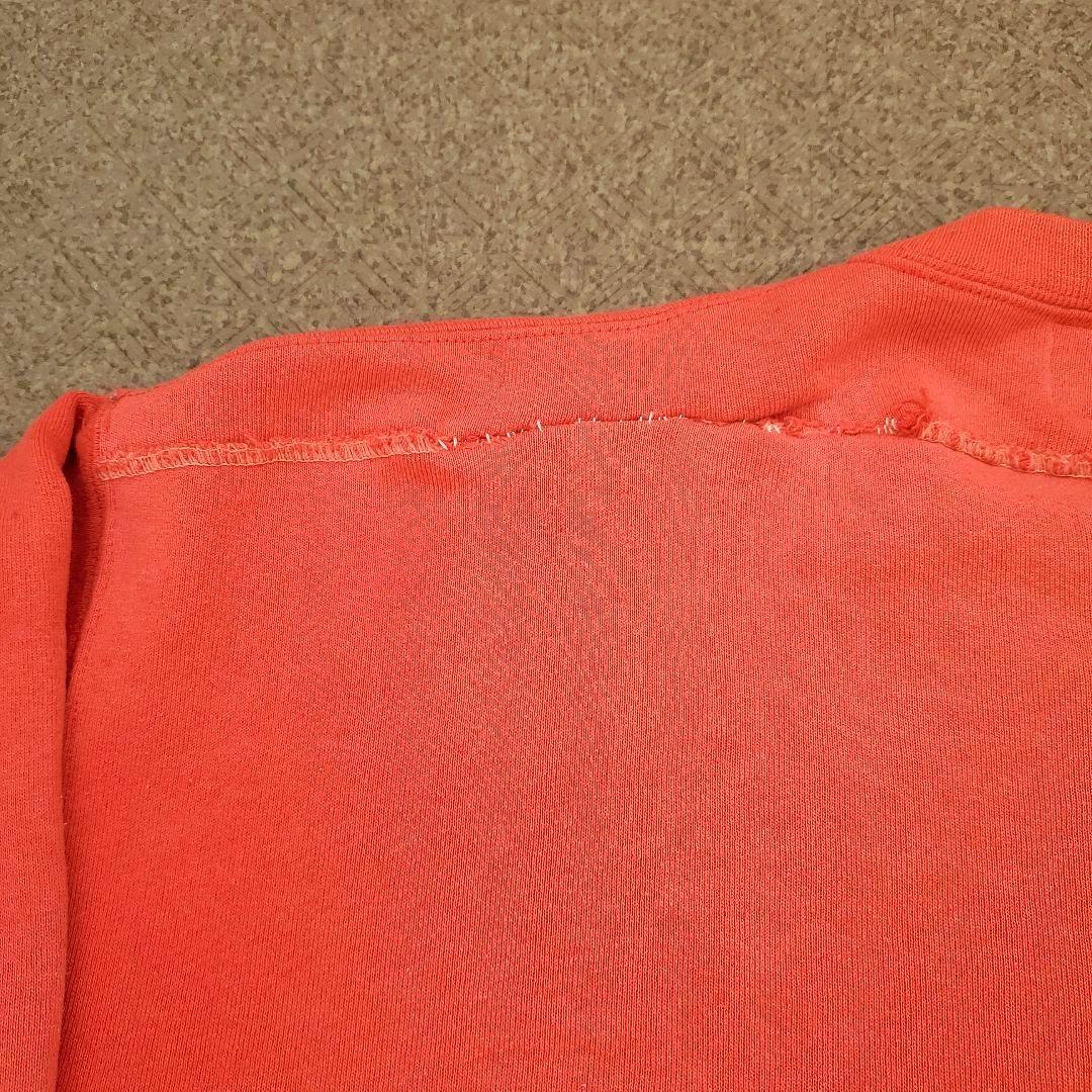 鬼フェード サーモンピンク USA製 Russell 前V スウェット 短丈 L