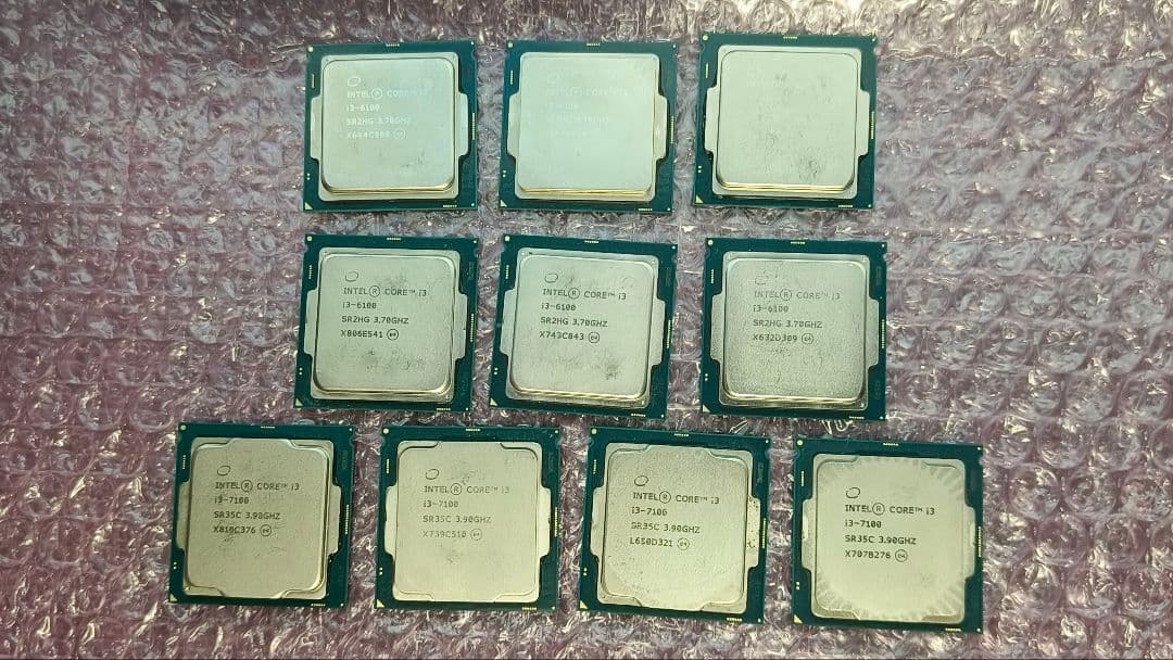 core i3 6100 7100 まとめ売り動作確認済み