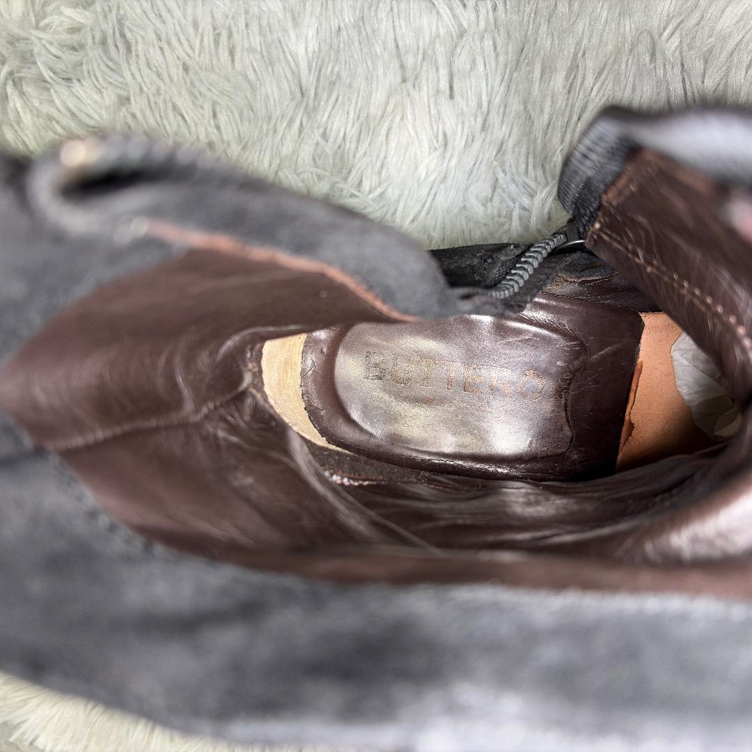 良品✨BUTTERO EU39.5(25.5cm) サイドジップブーツ 黒