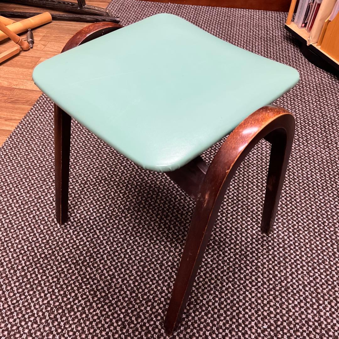 剣持勇　秋田木工 スタッキング スツール 椅子　チェアー　AKITA MOKKO