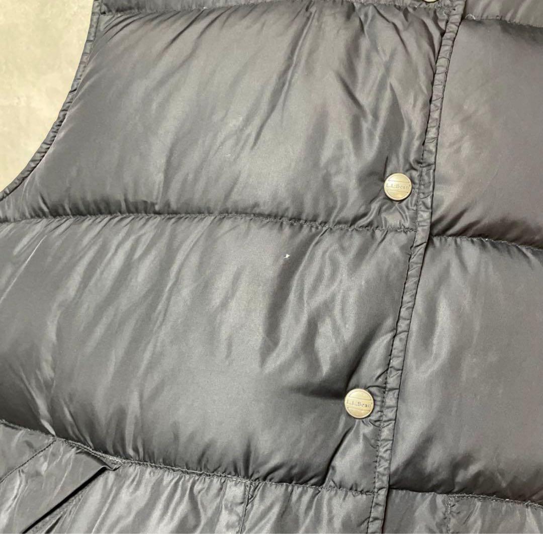 古着 90s エルエルビーン ブラック 黒 ダウン ベスト
