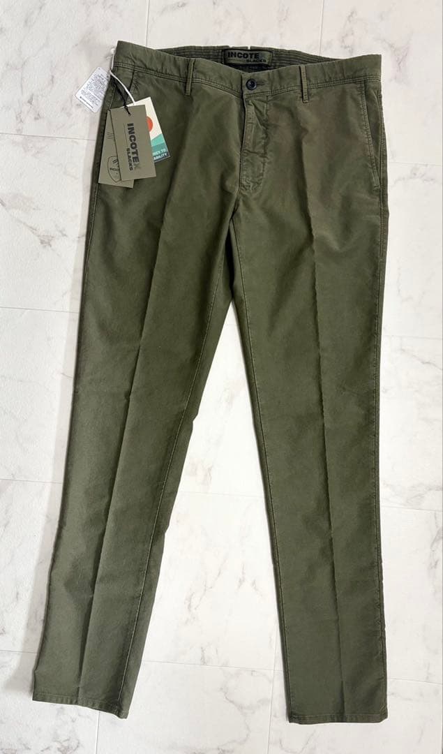 【新品未使用】INCOTEX(インコテックス)コットンパンツ
