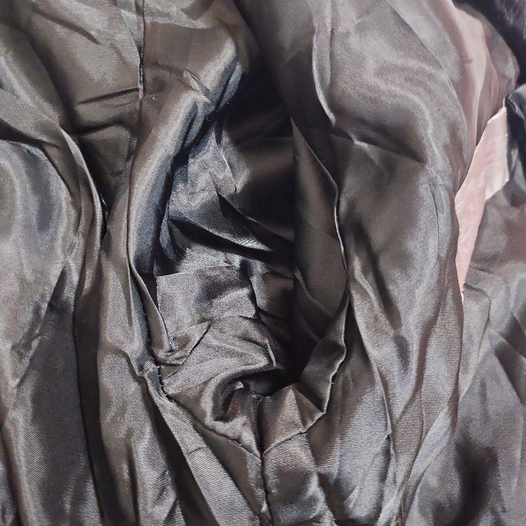 【SAGA MINK】 銀タグ 毛皮 ロングコート シェアードミンク ブラック