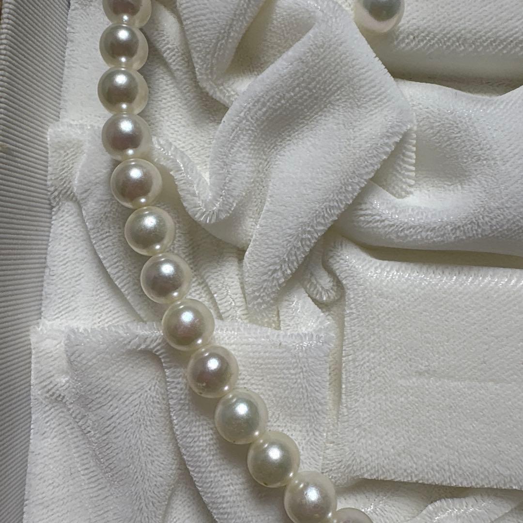 【交渉OK】白百合真珠　ネックレス・イヤリング　　フォーマル　本真珠　アコヤ貝