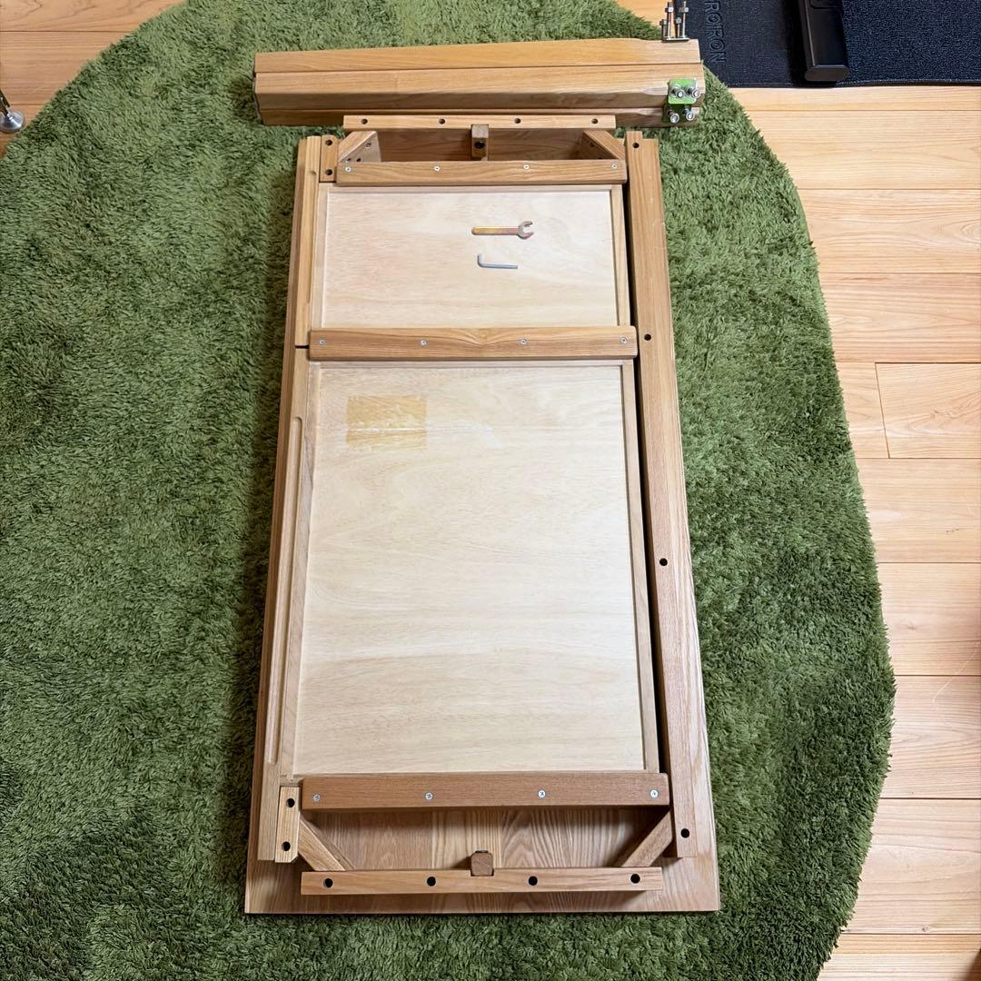 無印良品　タモ材デスク