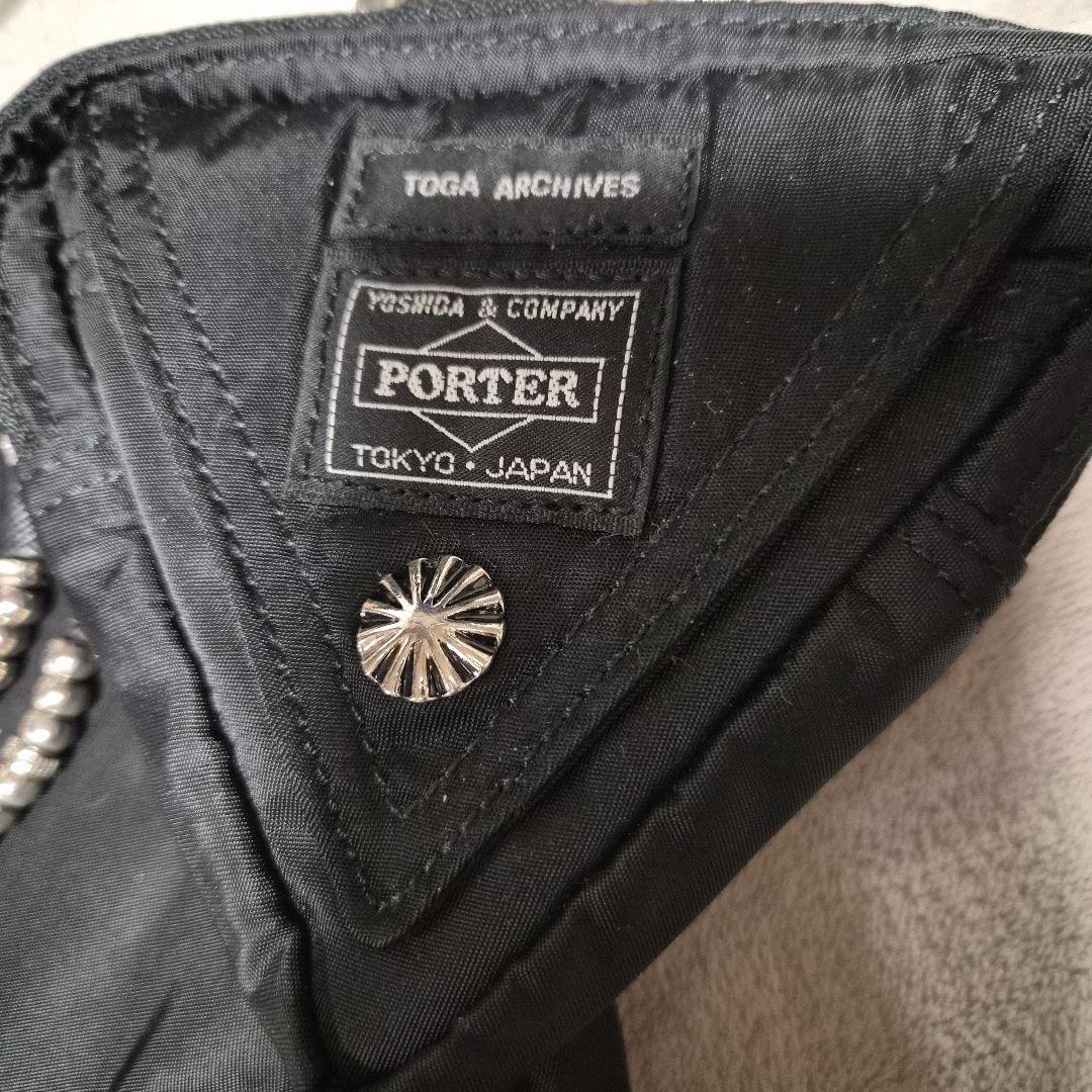 ま*ん様 PORTER TOGA ARCHIVES ブラックショルダーバッグ