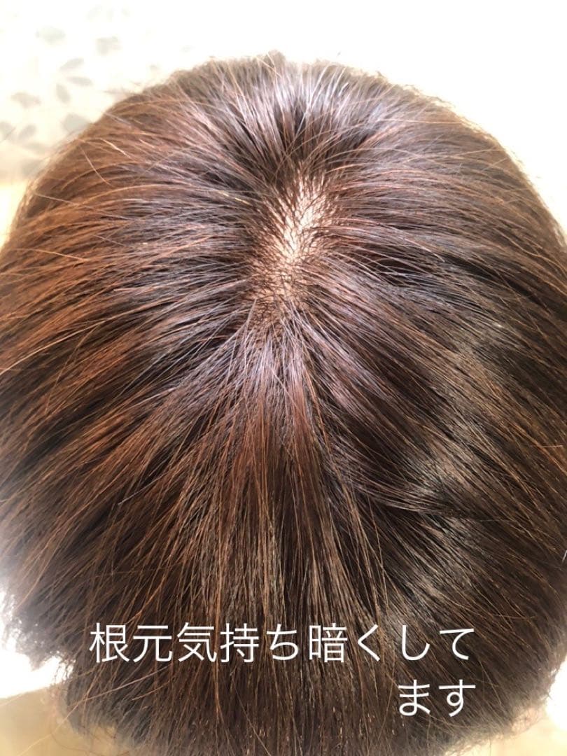 人気の　人毛ショートウィッグ ブラウン系　未使用
