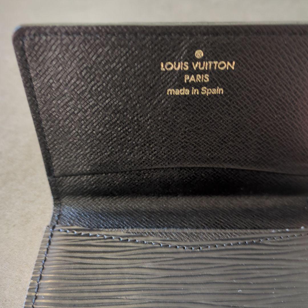 ト*う様 【LOUIS VUITTON】カルトドゥヴィジット エピ ノワール 名